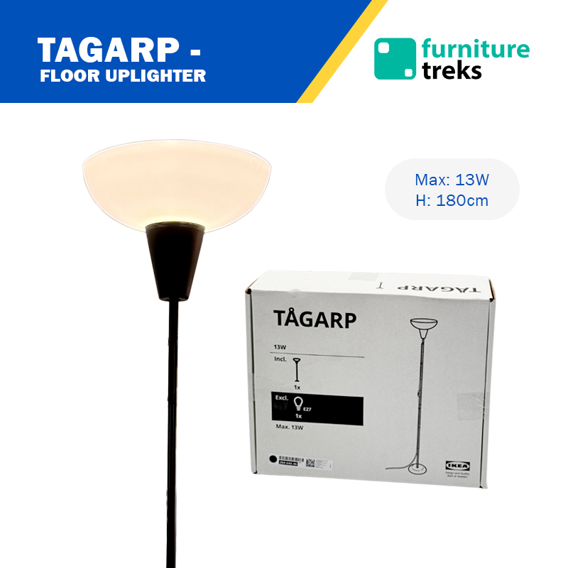 Tagarp floor uplighter w/ optional LED bulb