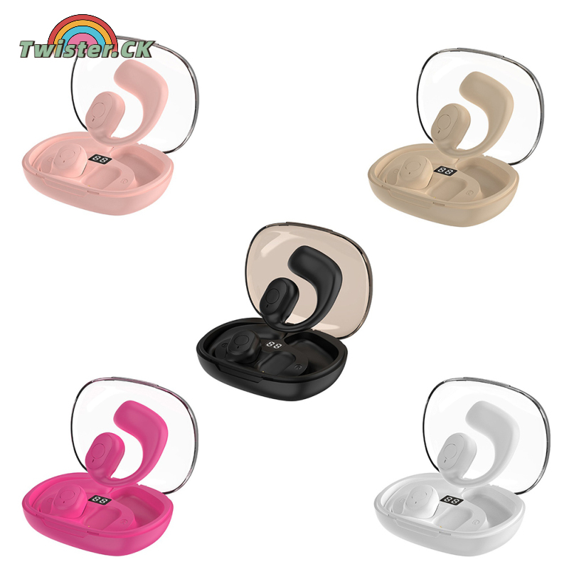 F60 Wireless Earbuds Stereo Sound Hanging Ear Headphones With Wireless Charging Case Earphones Earhooks Air Conduction Earbuds Ultra Long Playtime Headphones For Running Workout Sports ราคา 223 บาท*ส่งฟรี