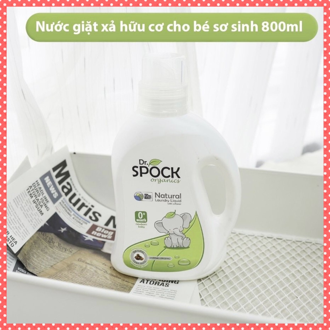 Dr. Spock Organics - Nước giặt xả nguồn gốc thiên nhiên an toàn cho bé từ