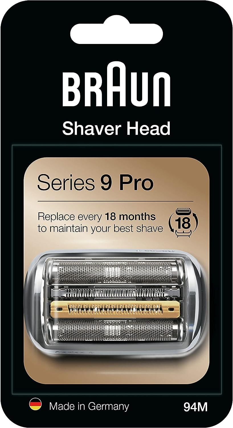 Braun Cleaning Tools Electric Shaver Head Replacement Part 94m Silver, Compatible with Series 9 Pro and Series 9 Electric Razors for Men ราคา 3,411 บาท*ส่งฟรี
