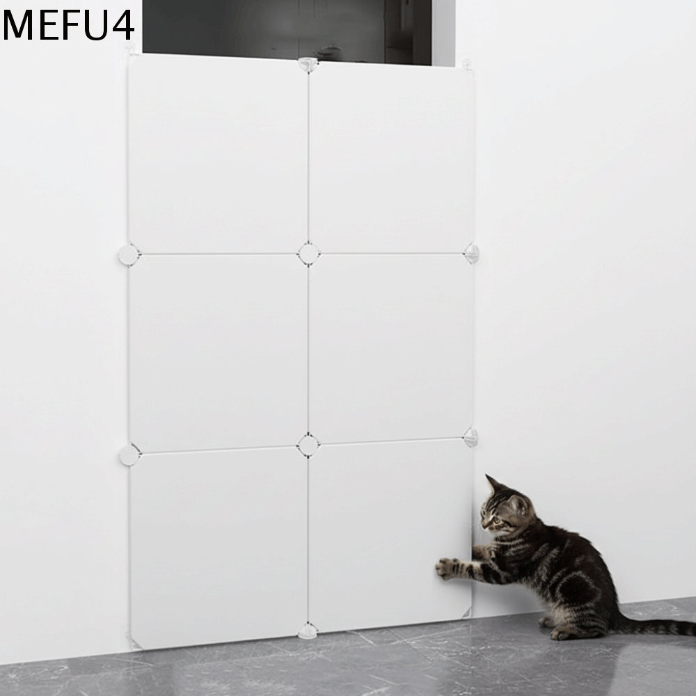 MEFU4 Nhựa Hàng rào an toàn cho chó Khóa đôi Được gia cố Cửa cho thú cưng không cần khoan Đa năng Chống trốn thoát Khu vực an toàn cho thú cưng dành cho chó mèo