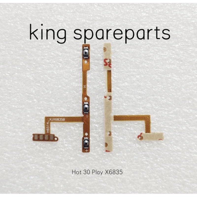 FLEXIBEL FLEKSIBEL ON OF OFF VOLUME INFINIX HOT 30 PLAY NFC X6835 X6835B Harga 10,000 rupiah*Gratis Ongkir