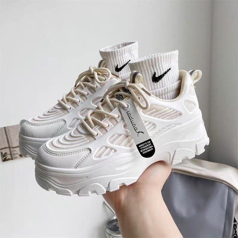 Giày thể thao nữ độn đế 5cm Xuka