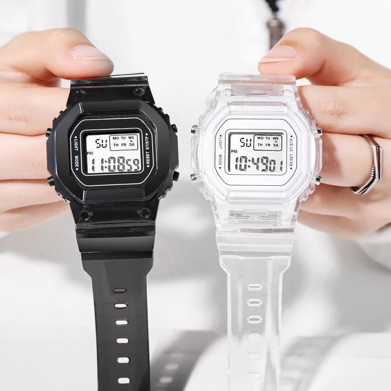 ZZOOI Fashion Electronic Watches Women Men LED Digital Sports Watches for Kids Girl Boy Student Wristwatch Colorful Waterproof Watch