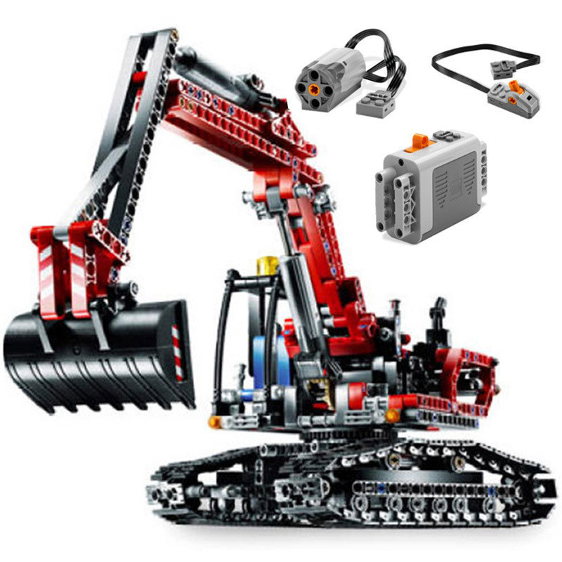 ( Giá gốc ) 680 Mảnh Gạch Cơ Giới Bộ Máy Xúc Tương Thích Lego Technic Mô Hình Khối Xây Dựng