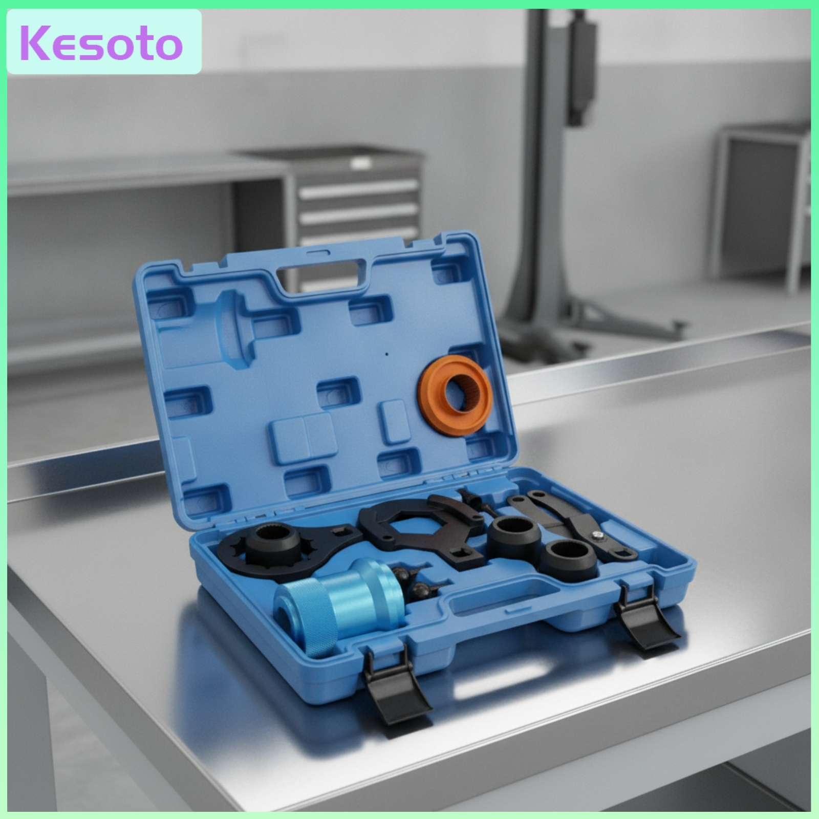 อุปกรณ์และชิ้นส่วนยานยนต์ Kesoto 13 ชิ้นจัดเก็บแบบจัดระเบียบ Bavarian Motor Works ชุดเครื่องมือบริการเฟืองท้ายด้านหลัง Workshop-Ready ชุดเครื่องมือบริการเพลาล้อหลังพร้อมกระเป๋าสำหรับอู่ซ่อมรถยนต์