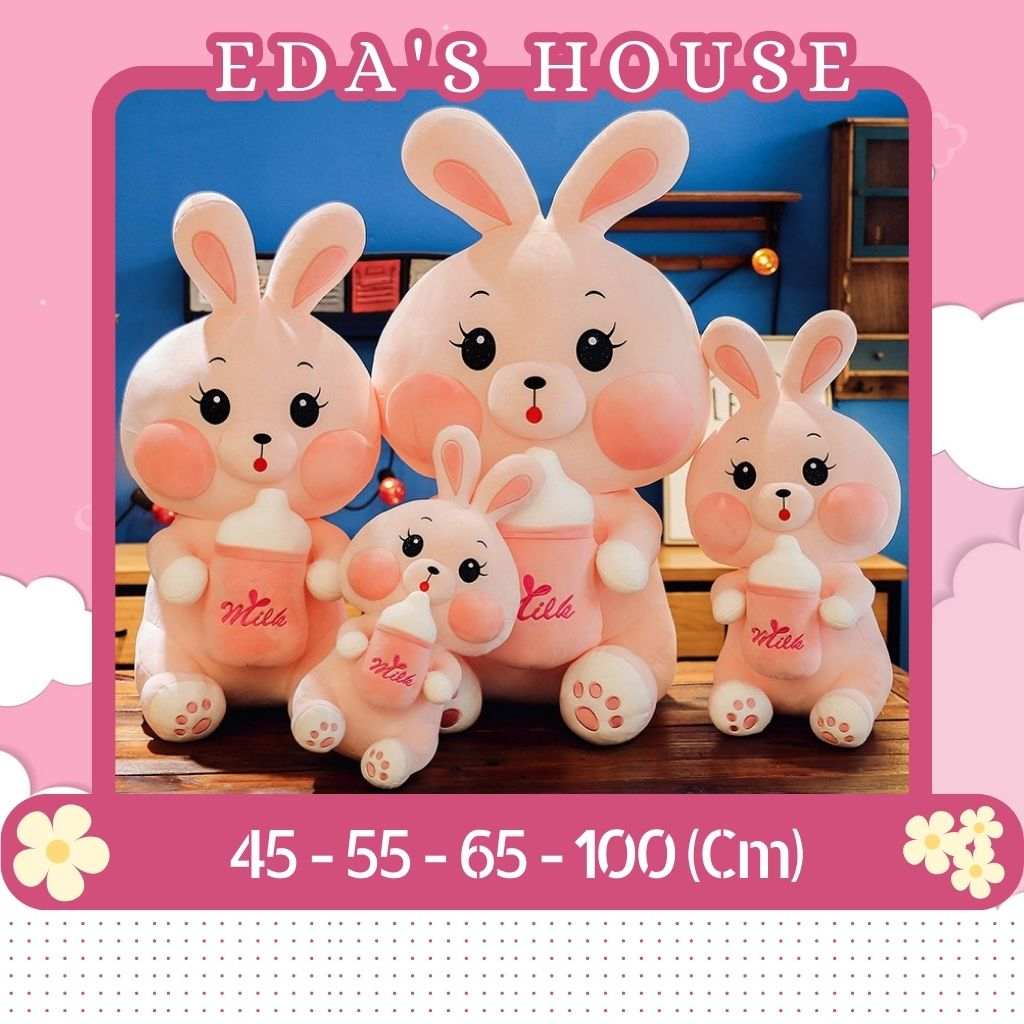 (HCM-Hỏa tốc 2h) Gấu Bông Thỏ Ôm Bình Sữa Khủng Lồ Thỏ Bú Bình Hàng Cao Cấp EDAS HOUSE