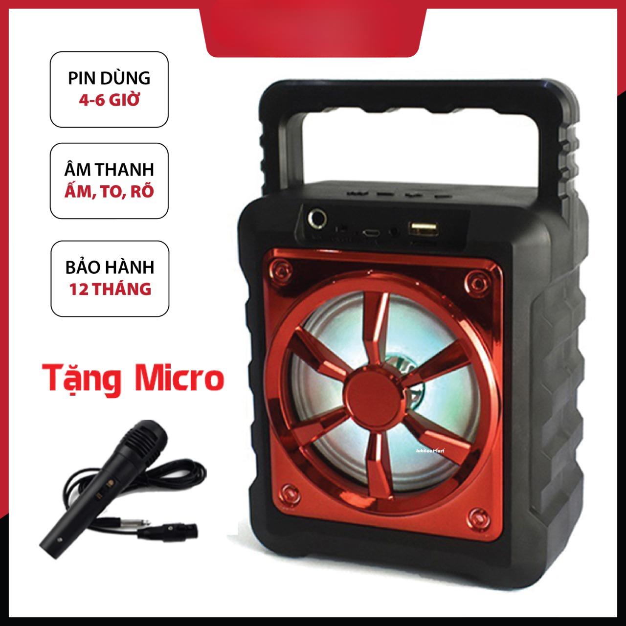 TẶNG 1 MICRO -  Loa Kẹo Kéo Karaoke Bluetooth Mini 1206 - Tiện lợi - Âm to - Cực đã - Loa bluetooth không dây giá rẻ - Loa Karaoke Tại Nhà