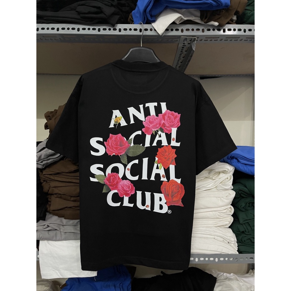 Áo thun ASSC hoa hồng - chất cotton cao cấp, dáng rộng, dành cho nam và nữ