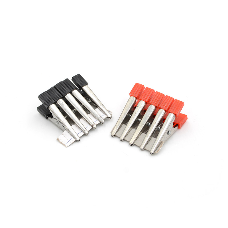 [Auto Stuffs] 10 cái kẹp cá sấu kẹp Chì Kiểm tra ắc quy xe cộ đầu dò 32mm đỏ + đen
