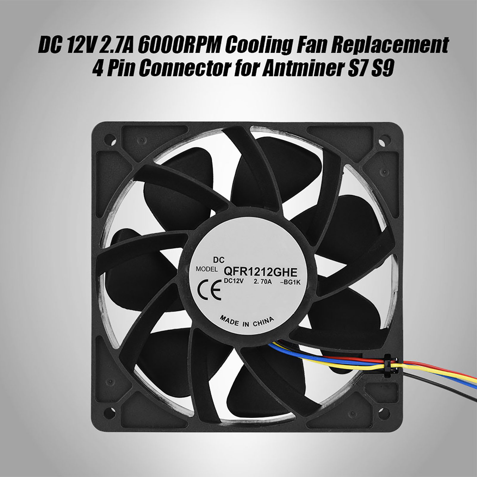 Garosa Quạt làm mát CPU 12V DC hiệu suất cao - Quạt hướng trục yên tĩnh 6000 vòng / phút với điều khiển xung điện tử & đầu nối 4 chân để xây dựng và ép xung PC Giá 191,000 Đồng*Miễn phí vận chuyển