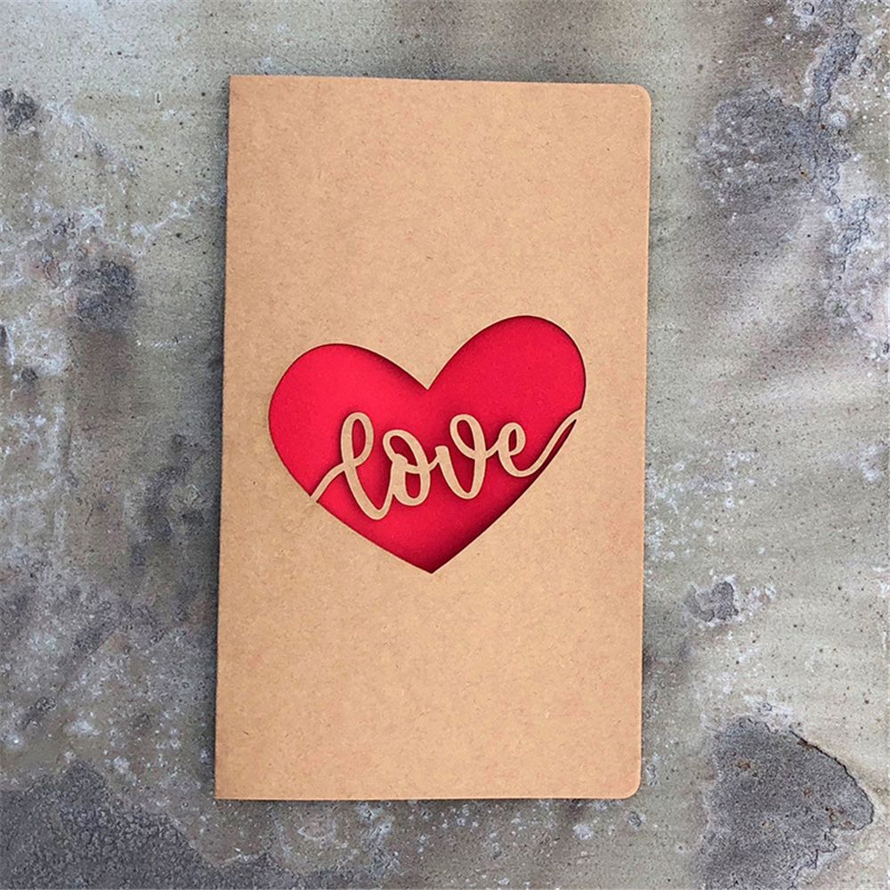 X CRAFT HOME Anniversary Greeting Wedding Birthday Invitation Card Valentines Day Love Decoration Love Heart