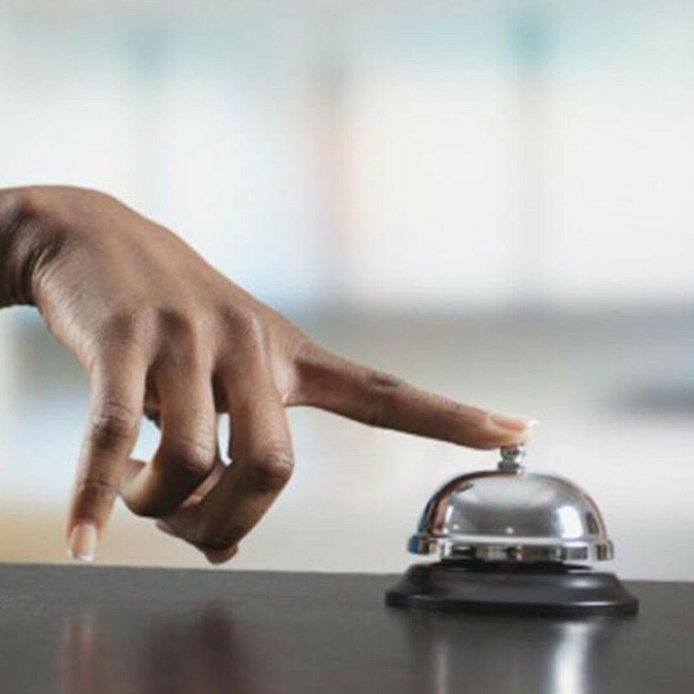 Restaurant Service Bell Hotel Desk Bell Ring Reception Call Bar Counter Q2V3 Ringer Y0G8