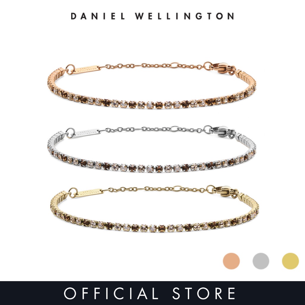 Daniel Wellington Classic Tennis Bracelet Honey Combo Rose Gold / Gold / Silver - Unisex Bracelet for women and men stainless steel Bracelet DW Official Authentic Original - สร้อยข้อมือ ผู้หญิง ผู้ชาย ราคา 1,659 บาท*ส่งฟรี