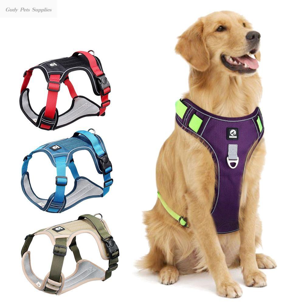 GUDY Reflective Soft No Pull Outdoor Walking Easy Control Pet Vest Big Dog
