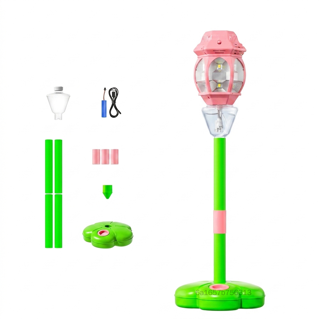 เครื่องทำฟองสบู่รูปเสาโคมไฟพร้อมไฟ LED และไม้กายสิทธิ์ Bubble สำหรับเด็กปาร์ตี้กลางแจ้ง TF-Ret-TH ราคา 494 บาท*ส่งฟรี