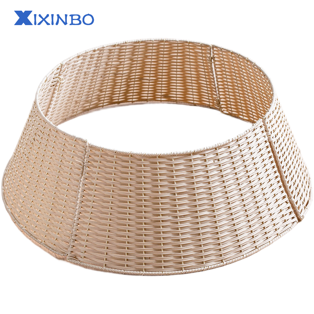 XIXINBO Hand Woven Tree Skirt Basket for Christmas Tree Base with Neutral Colors ราคา 1,209 บาท*ส่งฟรี