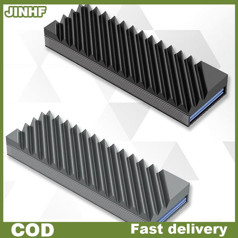 JINHF หม้อน้ำอลูมิเนียมระบายความร้อน SSD 2280 M2สำหรับการถ่ายโอนข้อมูลความเร็วสูงในการตั้งค่าสำนักงาน ราคา 106 บาท*ส่งฟรี