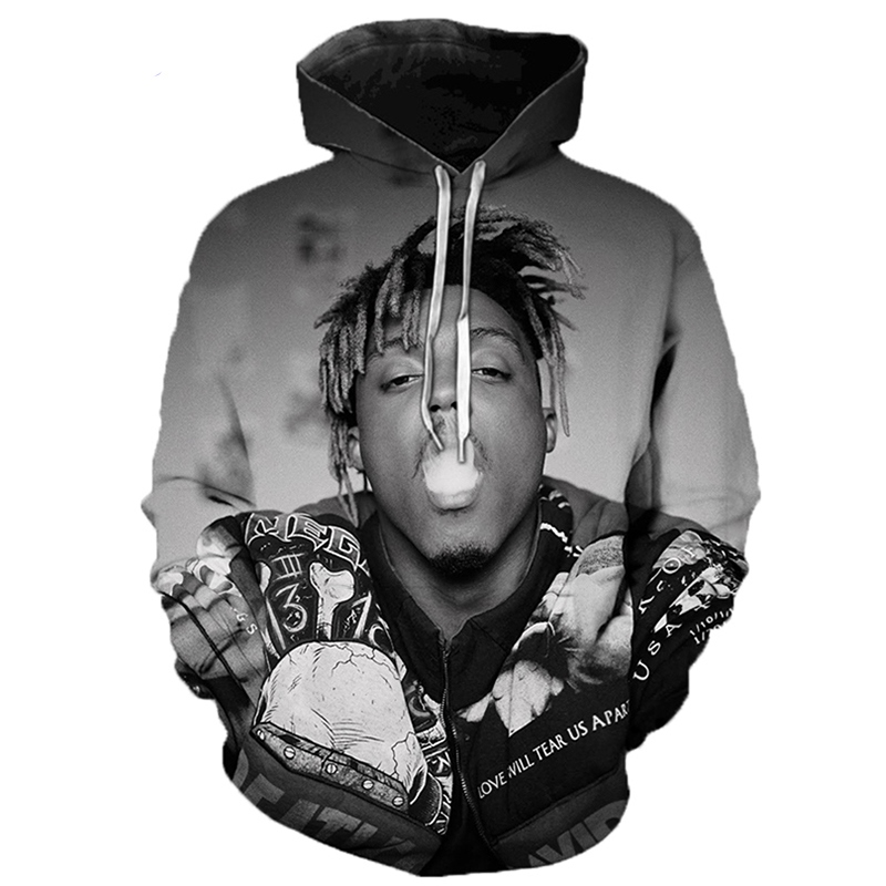 Juice Wrld Denim Jean Stitching Jacket Men/Women Autumn Winter Hot jeans  hoodie wear Clothes Juice Wrld Hoody All-match top