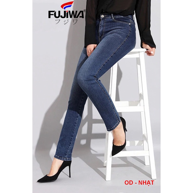 HalloweenQuần Jean Nữ Ống Đứng Không Ôm FUJIWA - OD. Jeans Có Thun Co Giãn, Lưng Cao Ngang Rốn, Ống Rộng 19-20cm. Size: 26 - 32CHristmas