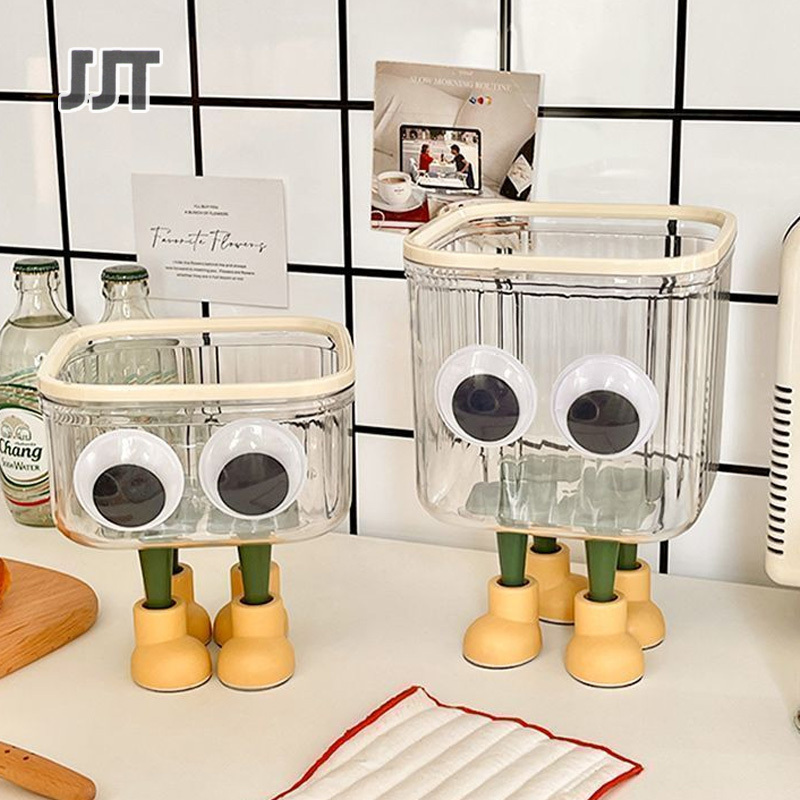 garbage can Garbage storage bucket Cute transparent desktop small trash can student desk dormitory office high value with lid storage waste paper basket ราคา 232 บาท*ส่งฟรี