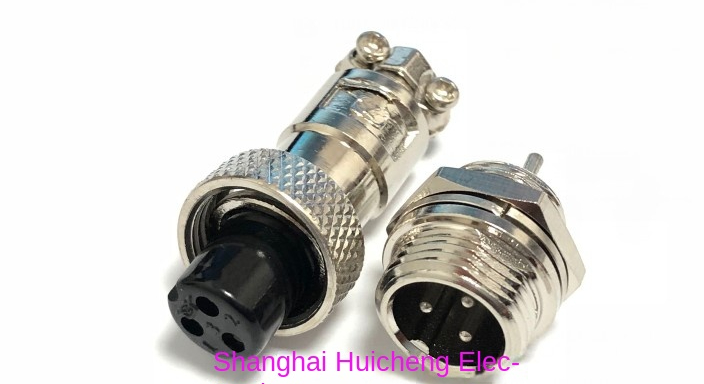 GX12 12M | Đầu Nối 2-6 Lõi | Chuẩn Chống Nước | Ổ Cắm + Đầu Cắm | Kích Thước Lỗ 12MM - 2P đầu + ổ cắm