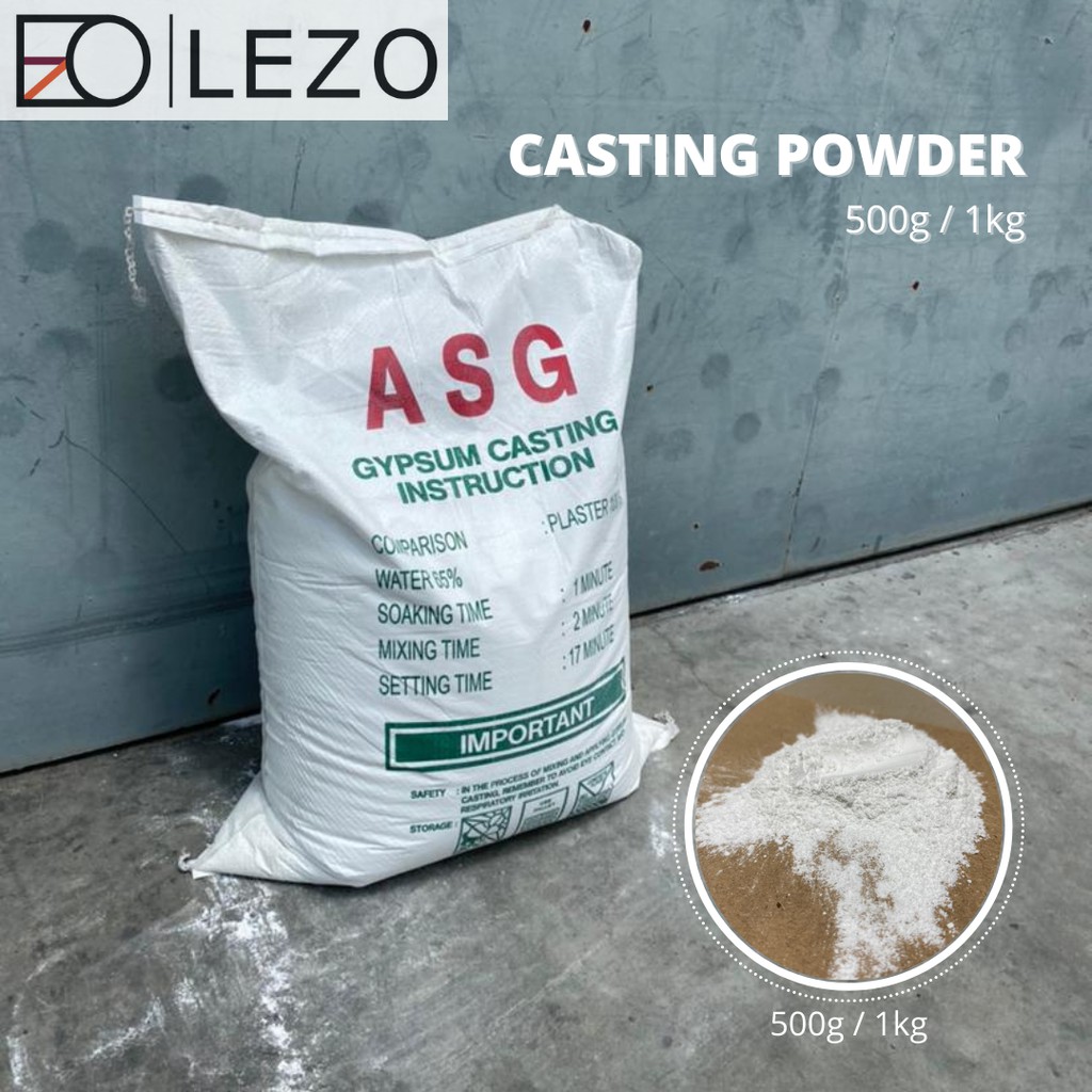 ASG Casting Powder / Plaster of Paris / Gypsum - 500g / 1kg