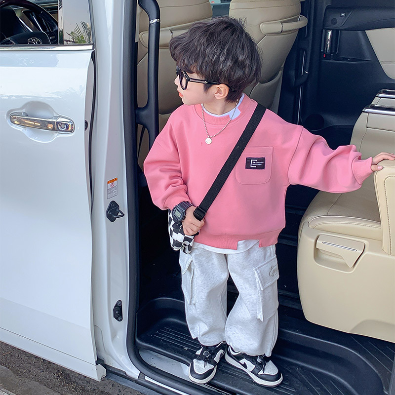 Boys' Sweater Spring and Autumn Fairy Tale Memory 2023 Children's Clothing Autumn Sweater Fake Two Korean Toptj ราคา  493 บาท*ส่งฟรี