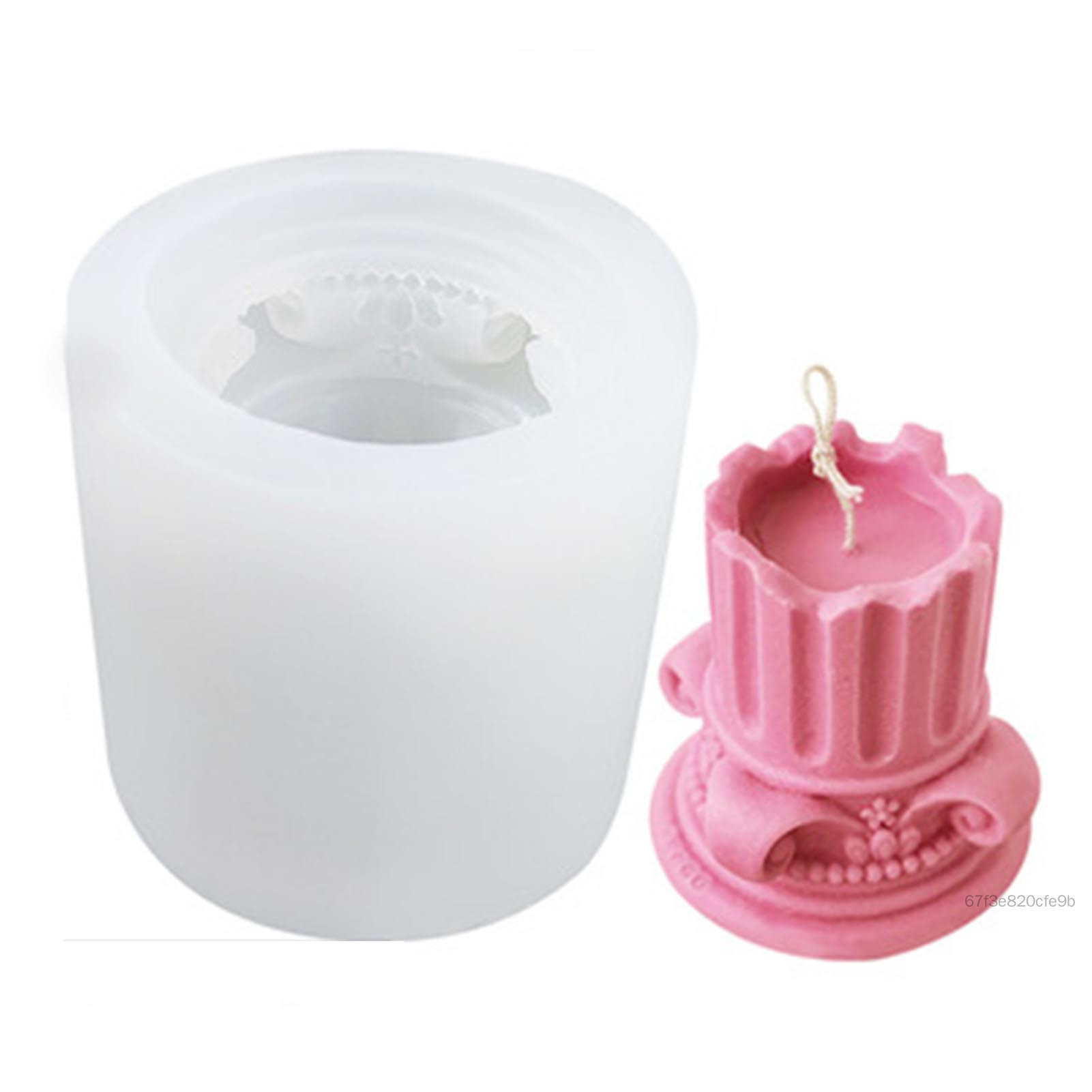 Roman Column Candle Molds Ancient Railing Silicone Molds Ancient Greek Pillar Candle Mold DIY Handmade Plastic Candle Molds For Beeswax Candle MM-VN