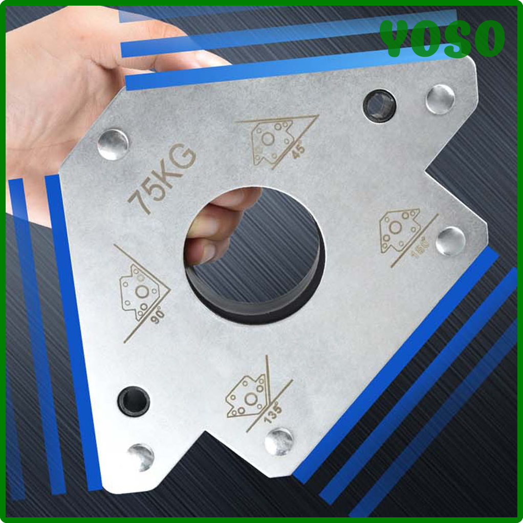 [YOSO] 25kg/50kg/75kg Electric Welding Auxiliary Tools Magnetics Welding Positioning Tool Electric Welding Holder Right Oblique Angle ✬✫✩