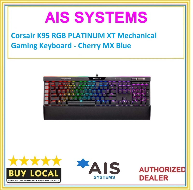 Corsair K95 RGB PLATINUM XT Mechanical Gaming Keyboard - Cherry MX Blue Singapore