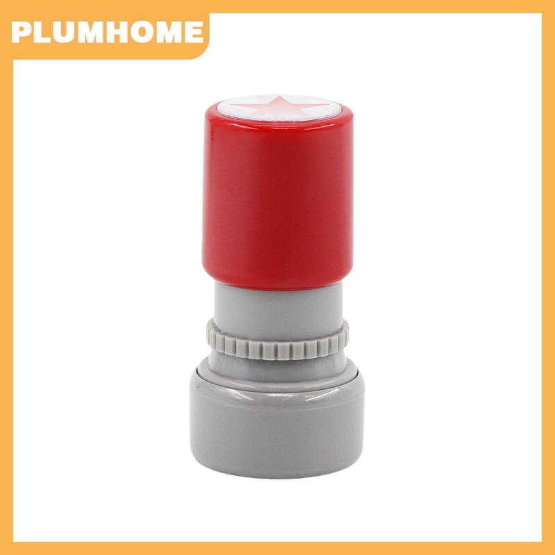 PLUMHOME แสตมป์ดาวห้าแฉกสีแดงสำหรับครูโรงเรียนใช้ในครอบครัวกระตุ้นให้เด็กสอนแสตมป์รางวัลหมึกอัตโนมัติ