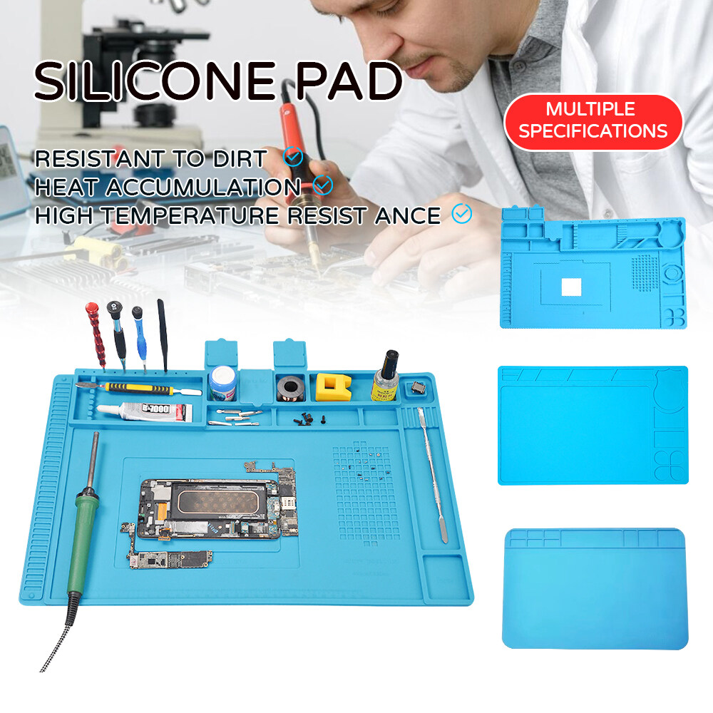 Soldering Mat - Heat-Resistant Silicone Electronic Repair Mat for