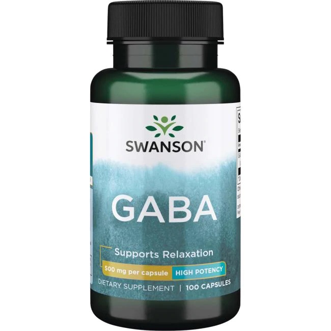 Viên uống Swanson GABA 500mg 100 viên hỗ trợ trí não giảm căng thẳng Cosin