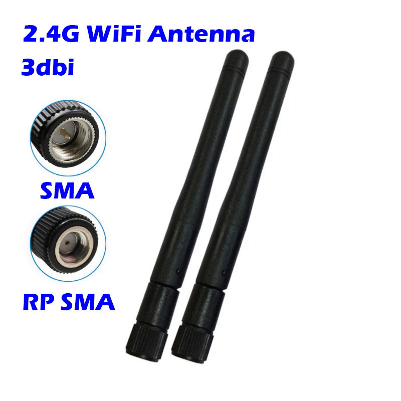 2 cái 2.4GHz Wifi Anten Omni hướng trên không cho nhà thông minh không dây USB Modem Adapter Router mô-đun RF ZigBee Bluetooth