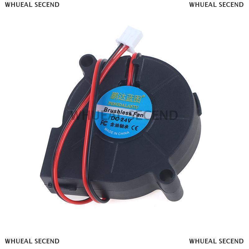 WHUEAL2 5015 5V 12V 24V tay áo mang không chổi than cho RepRap Prusa i3 DC Quạt làm mát Turbo Fan 50