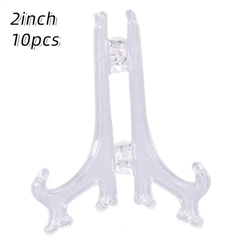 10pcs Kaki Bingkai Pajangan Piring / Kaki Frame Segitiga Stand Holder