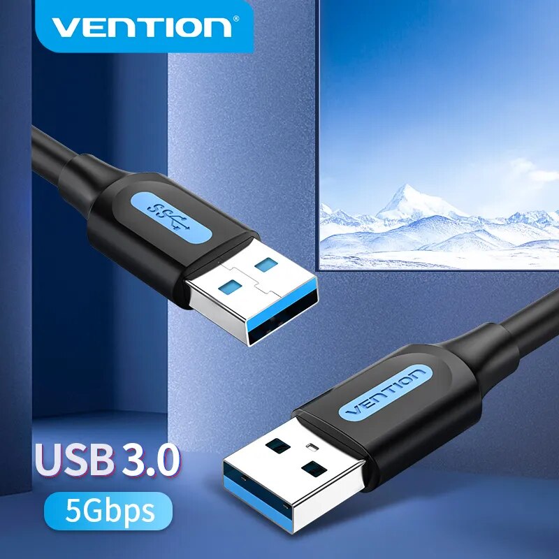 Vention chuyển usb sang usb cáp nối đực với đực 3.0 2.0 usb dây điện nối dài cho ổ cứng tv hộp tản nhiệt usb 3.0 cáp mở rộng