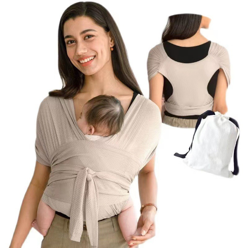 Baby Carrier Wrap Newborn Nursing Sling Easy to Wear Hands-Free Four-Season Baby Holder