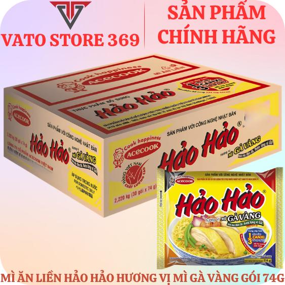 Mì ăn liền HẢO HẢO hương vị mì gà vàng gói 74g