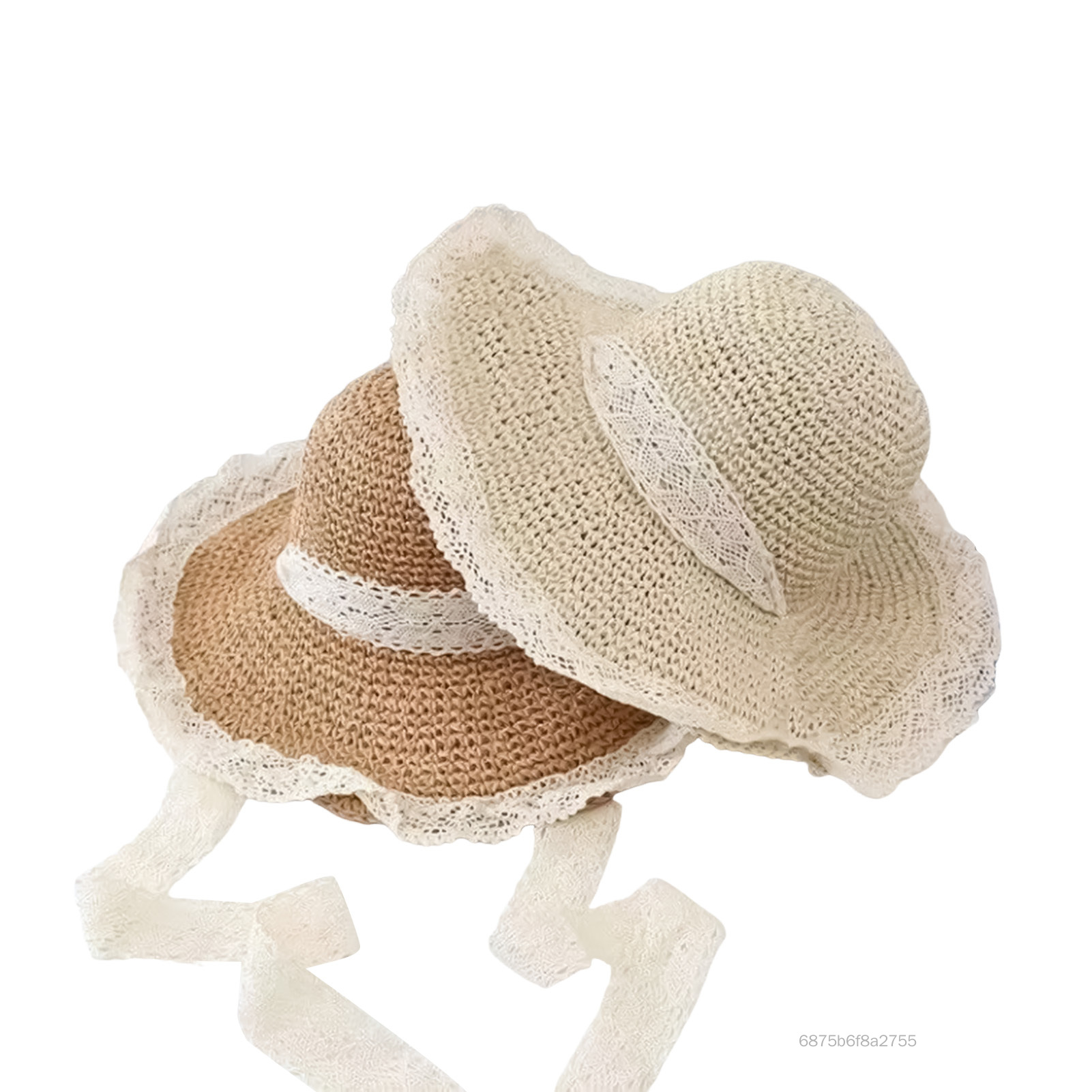 Phụ nữ Summer Beach Sun Mat di động Thiết kế có thể gập lại mũ rơm thanh lịch cho câu cá mùa hè đi bộ đường dài TF-HOM-VN