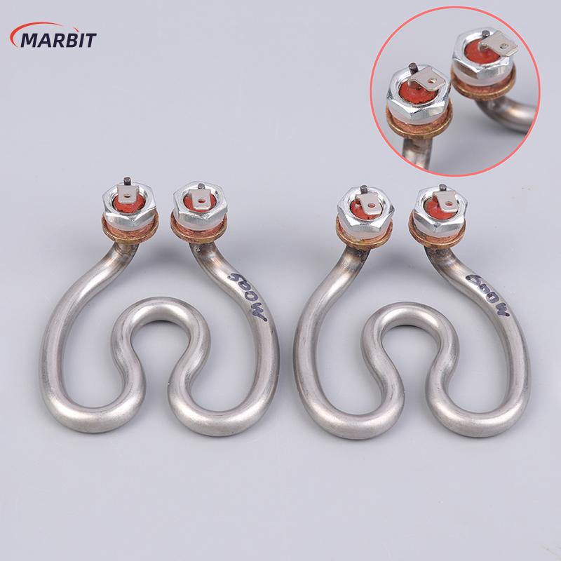 MARBIT 500W 600W 220V Ấm đun nước điện không gỉ yếu tố làm nóng móng ngựa nước điện ống nhiệt cho máy pha cà phê - 2