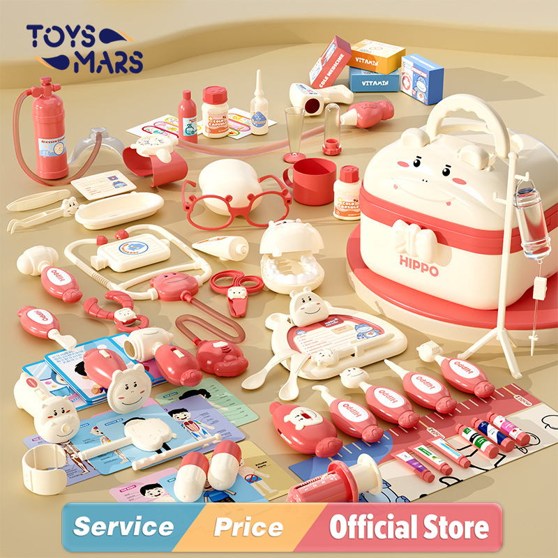đồ chơi trẻ em Dụng cụ y tế Đồ chơi VAI Y Tá chơi giáo dục Bộ đồ chơi thiếu nhi toysmars bác sĩ nha sĩ chơi giả vờ Vali y tế