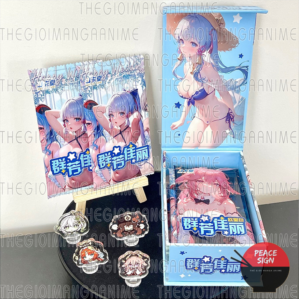 (M80) Pack ảnh thẻ ANIME GIRL ver SEXY set card nhân phẩm gacha anime game sưu tầm