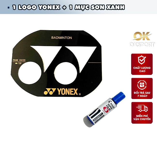 Khung logo sơn mặt vợt cầu lông chuyên dụng Yonexx Liningg Victorr Kumpoo Mizunoo và mực sơn