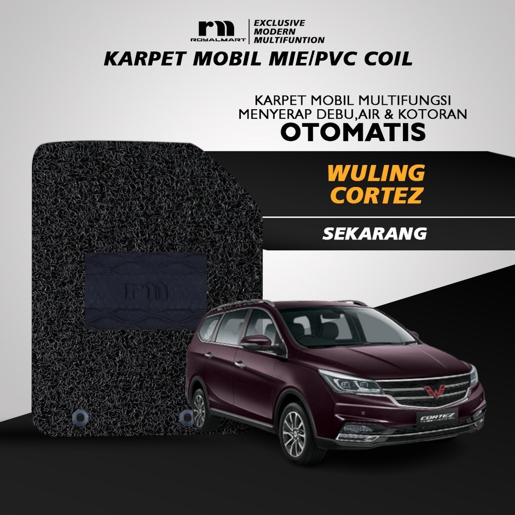 ROYAL MART Karpet Mobil Mie Premium WULING CORTEZ Full Set Bergaransi Giá 750,400 Đồng*Miễn phí vận chuyển