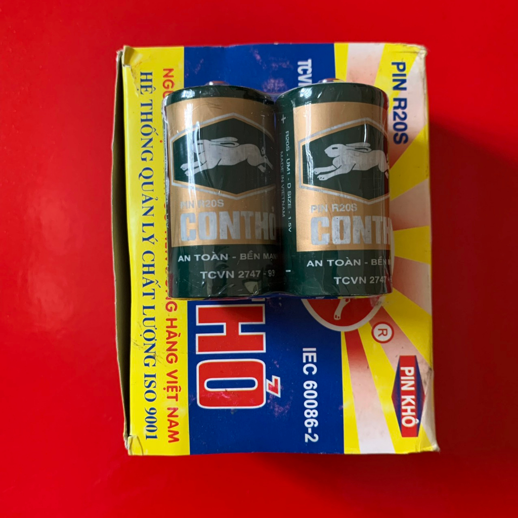 Pin con thỏ đại r20 size d giá rẻ pin - vpp bảo nam