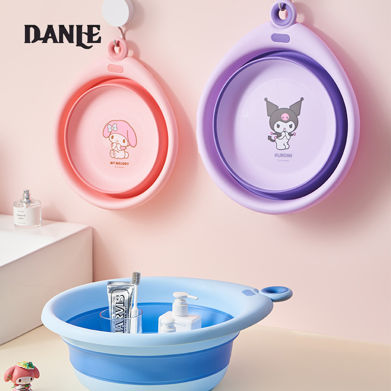 Children's foldable basin portable baby washbasin plastic household baby basin maternal and infant supplies foldable washbasin ราคา 140 บาท*ส่งฟรี