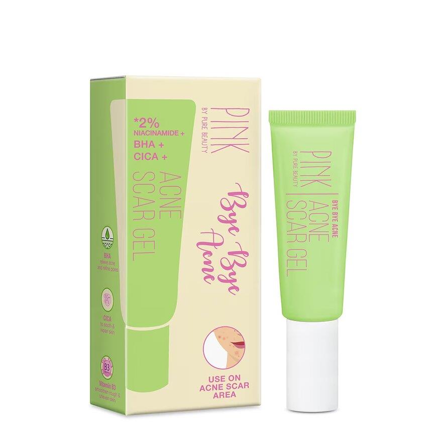 PINK BY PURE BEAUTY Bye Bye Acne Scar Spot Gel 18G Harga 14 Ringgit*Penghantaran Percuma