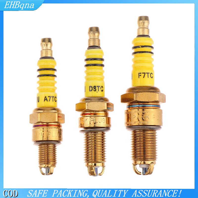 COD 1pcs Bugi 3 điện cực Ba a7tc d8tc cho GY6 CG 50 70 110 125 150cc xe máy ATV Xe tay ga Dirt Bike Go Kart
